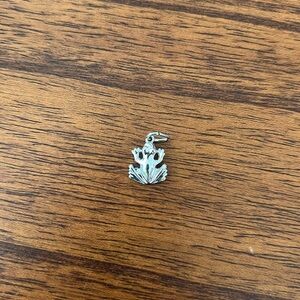 Sterling silver frog charm